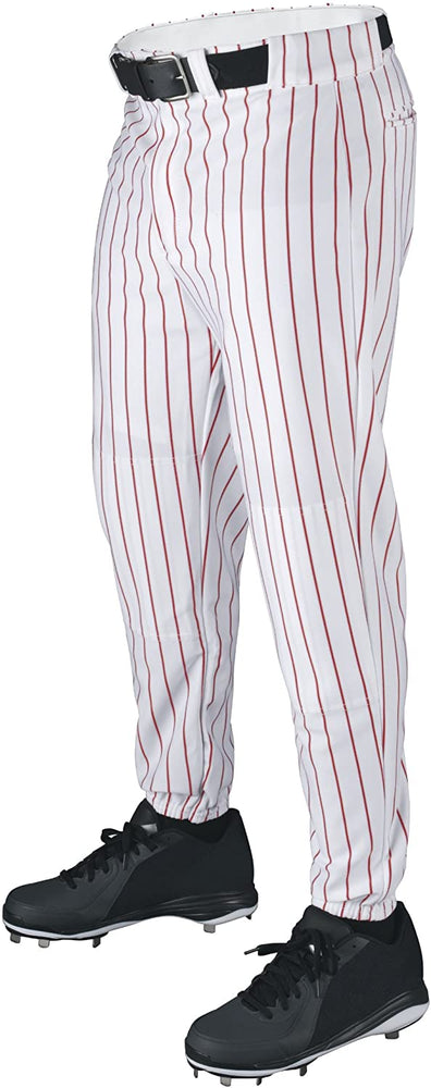 New Wilson Adult Poly Warp Knit Woven Pinstripe Baseball Pant