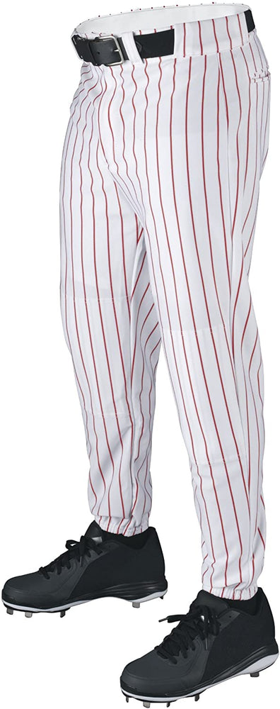 New Wilson Adult Poly Warp Knit Woven Pinstripe Baseball Pant White/Re –  PremierSports