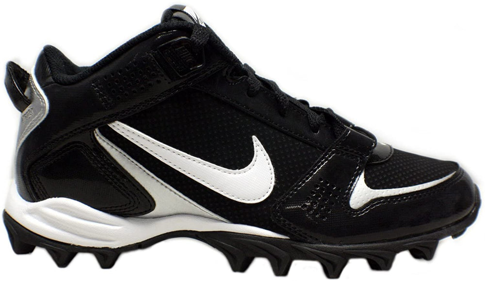 New Nike Super Speed D Adult Men 15 Blk/Wht Plastic Molded Baseball Cleat 396238