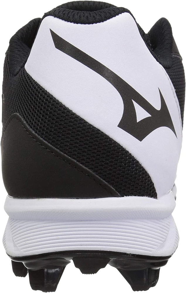 New Mizuno Men's 9-spike Advanced Dominant Tpu Molded Baseball Cleat Sz6 Blk/Wht