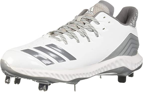New adidas Men's Icon Bounce Baseball Cleats Size 16 White/Silver