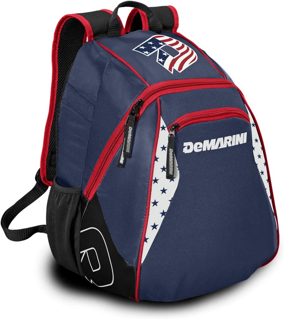 Demarini red white and blue outlet bag