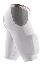New McDavid Integrated Football Girdle Shorts w/ Built in HexPads Wht/Gry Yth XL