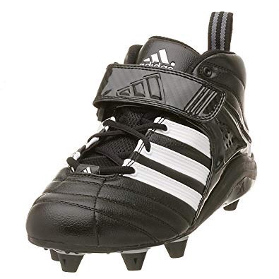 New Adidas Grid Iron 3/4 Detachable Football Cleat Black/White Men 9.5