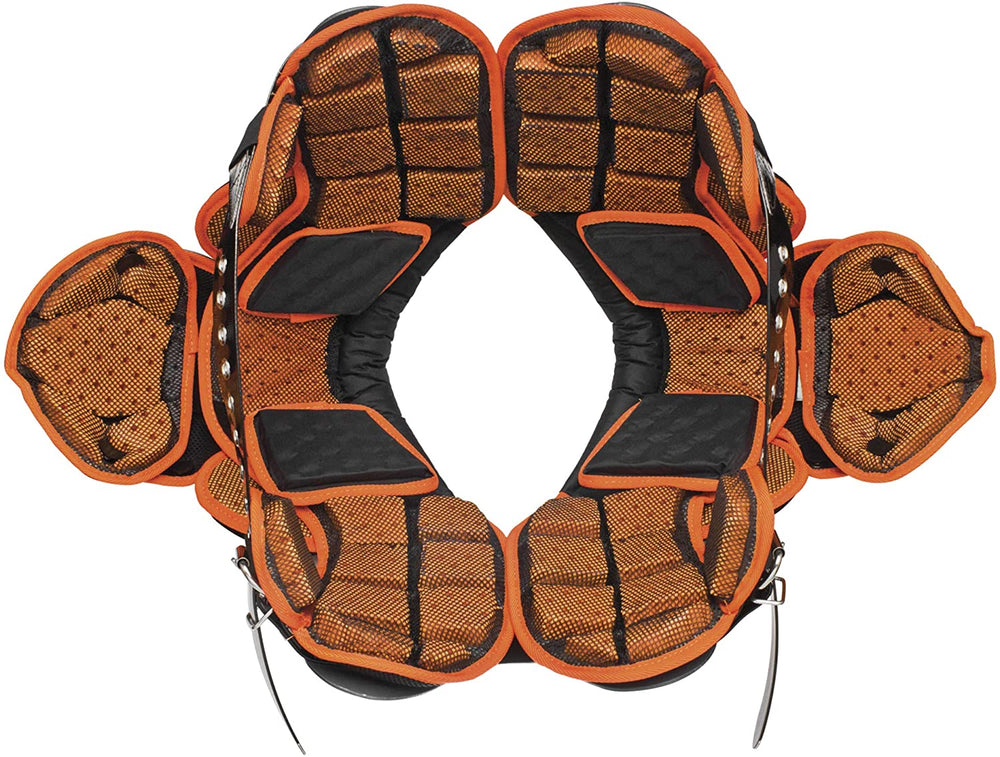New Other Schutt Sports XV HD Varsity Football Shoulder Pad Gray/Black/Orange LG