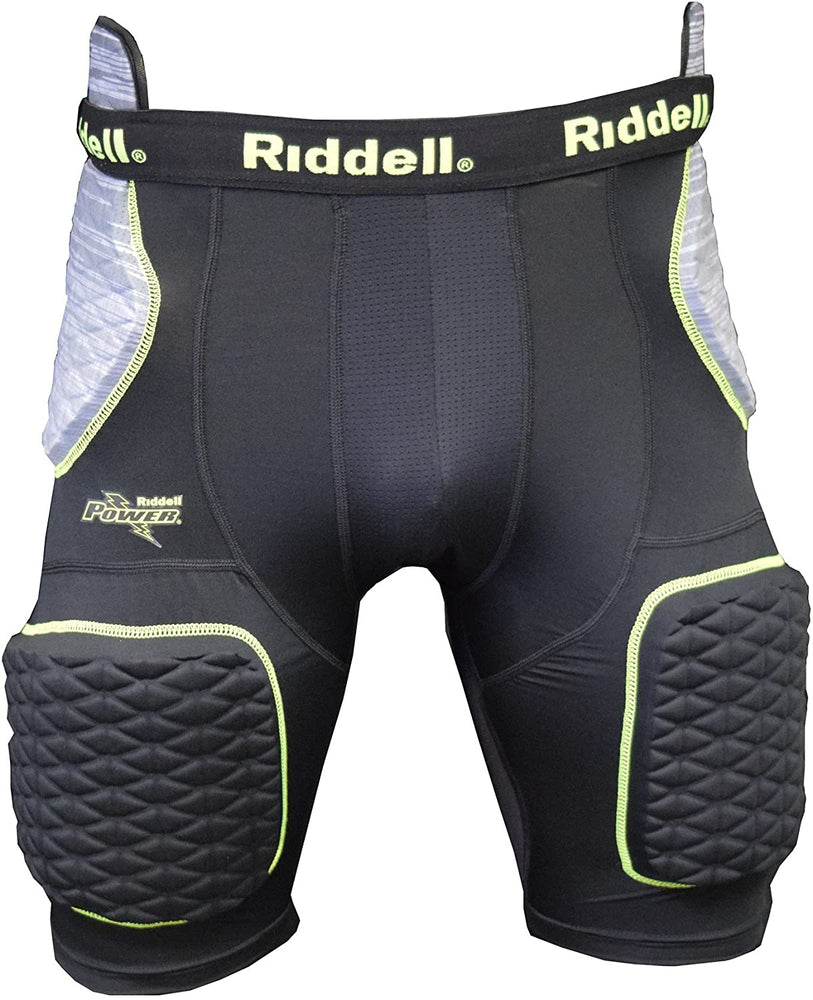 New Riddell Power XL Amp 5 Piece Integrated Girdle Black/Green