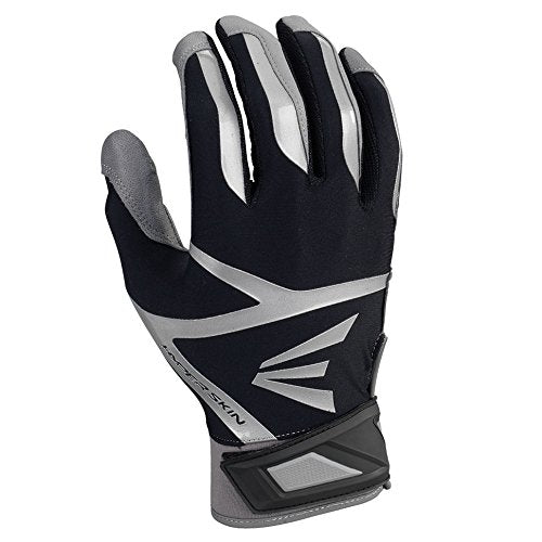 New Easton Z7 VRS Hyperskin Youth Batting Gloves Black/Silver X-Large