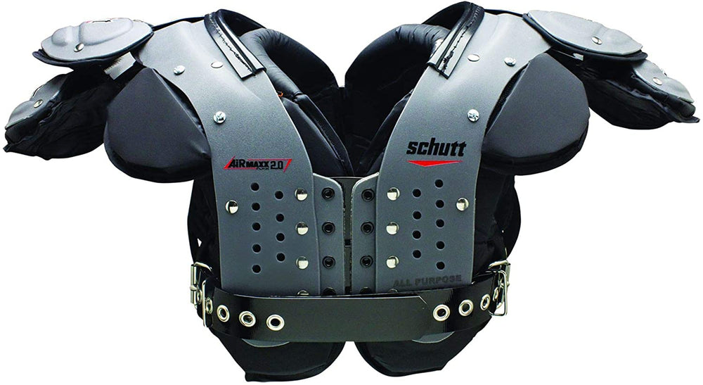 New Other Schutt Sports Airmaxx 2.0 Varsity Football Shoulder Pad Gry/Blk XXXL