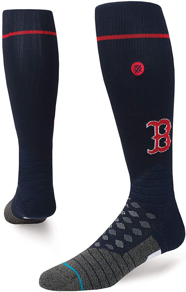 New Stance M75917BDRS Men's Diamond Pro Red Sox OTC Sock, Navy - Large (9-12)k