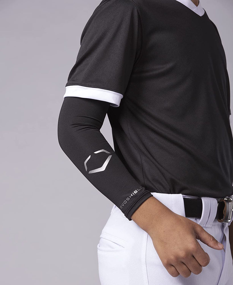 New EvoShield Youth Solid Baseball Compression Arm Sleeve Black –  PremierSports