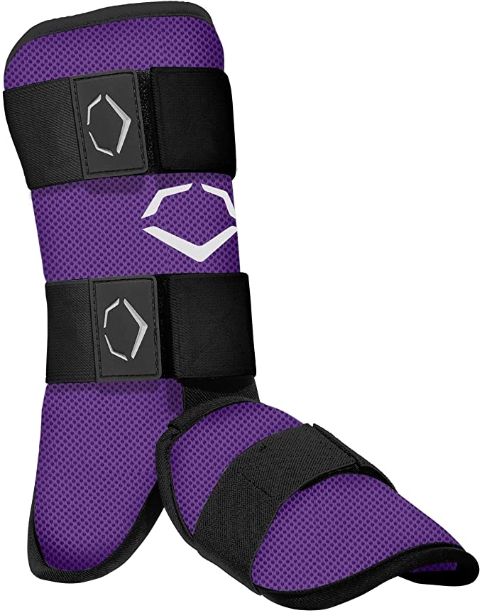 New EvoShield SRZ-1 Batter's Leg Guard Series Adult Purple
