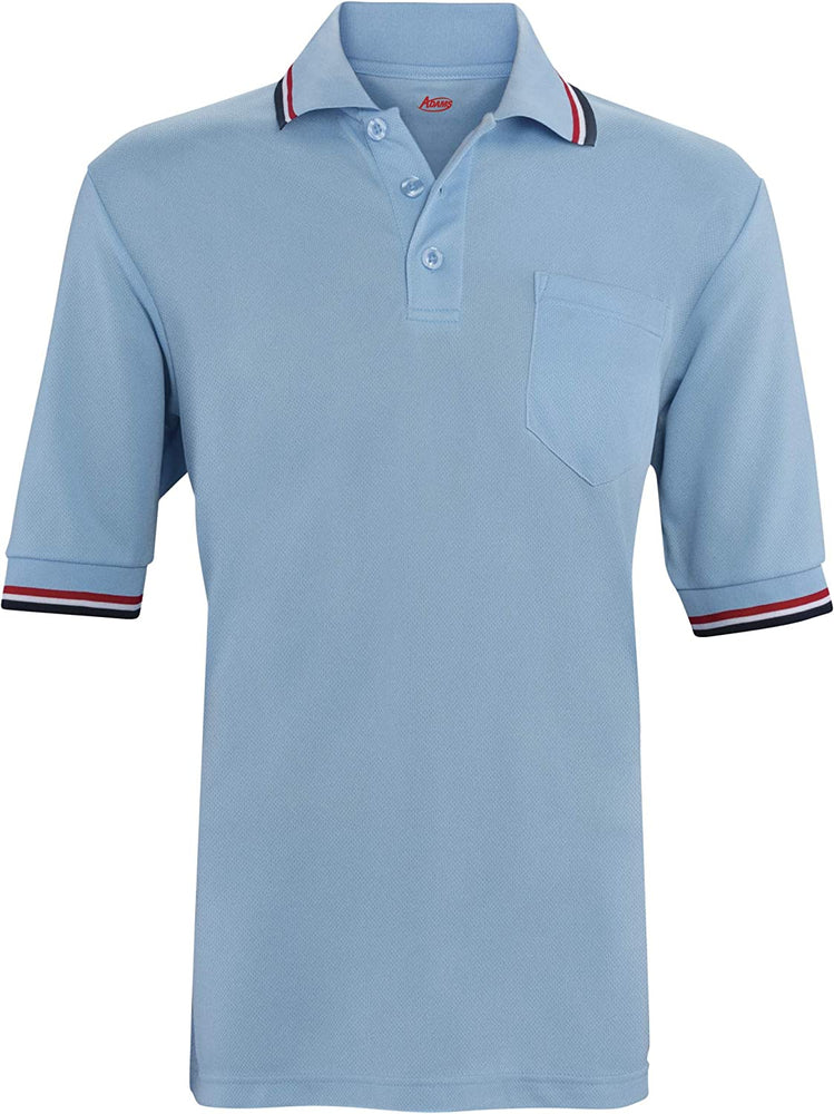 New Adams USA Short Sleeve Baseball/Softball Umpire Shirt Men XXL Powder Blue