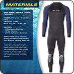 New NeoSport Wetsuits Premium Neoprene Full Suit Mens XL 7/5MM