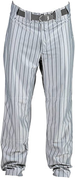 New Rawlings Youth Relaxed Fit YBP95MR Pinstriped Baseball Pant Medium Navy/Gray