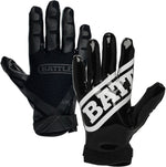 New Battle Gloves Football Double Threat Ultra Sticky Palm Receivers Adt Small