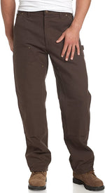 New Carhartt Men's Washed Duck Double Front Dungaree B136 Dark Brown 28 x 30