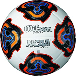 New WILSON NCAA Stivale II Soccer Ball Official Size 5 White/Orange/Black