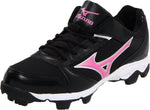 New Mizuno Finch Franchise 4 320394 Softball Cleats Womens 6.5 Black/Pink