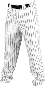 New Rawlings Youth Relaxed Fit YBP95MR Pinstriped Baseball Pant Large Wht/Blk