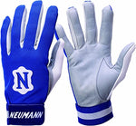 New Adams Neumann Deluxe Batting Gloves Adult Medium Royal/White