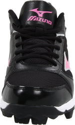 New Mizuno Finch Franchise 4 320394 Softball Cleats Womens 6.5 Black/Pink