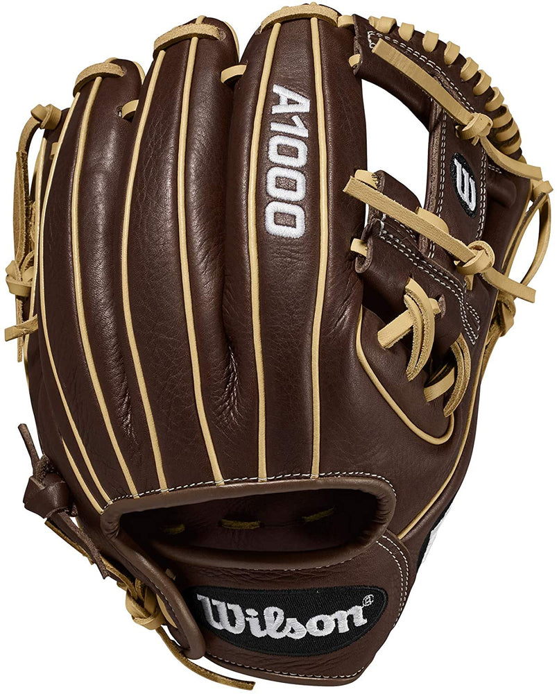 New Wilson A1000 A10001786 11.5" Baseball Infield Glove Brown RHT