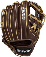 New Wilson A1000 A10001786 11.5" Baseball Infield Glove Brown RHT