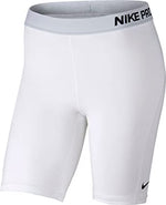 New Nike Women's 8'' Pro Cool Shorts(White, L)