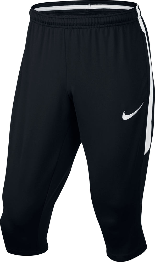 New Nike Mens Dry Squad 3/4 Pants Black/White, Large