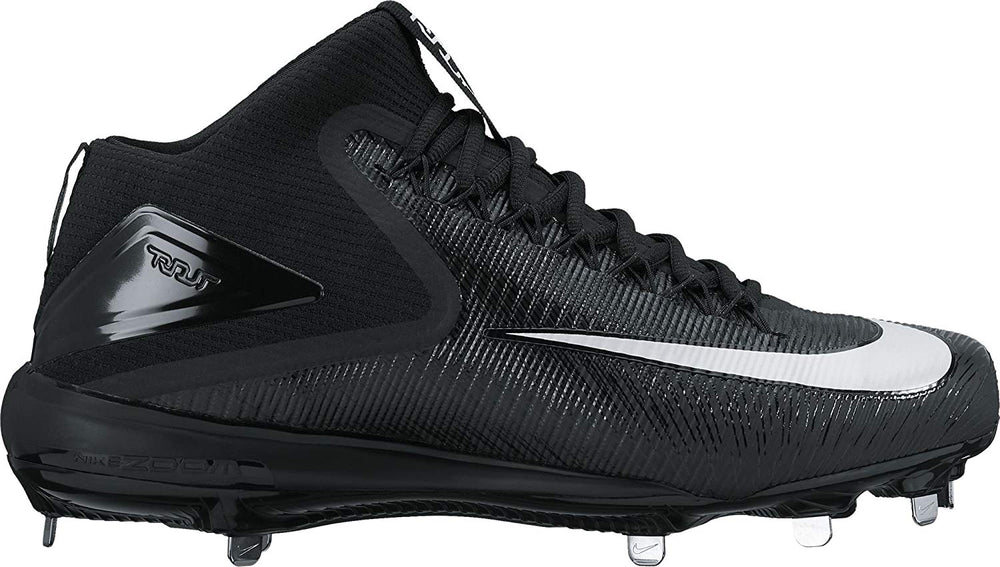 New Nike Zoom Trout 3 Pro Adult Mens 11.5 Black/White Metal Baseball Cleats