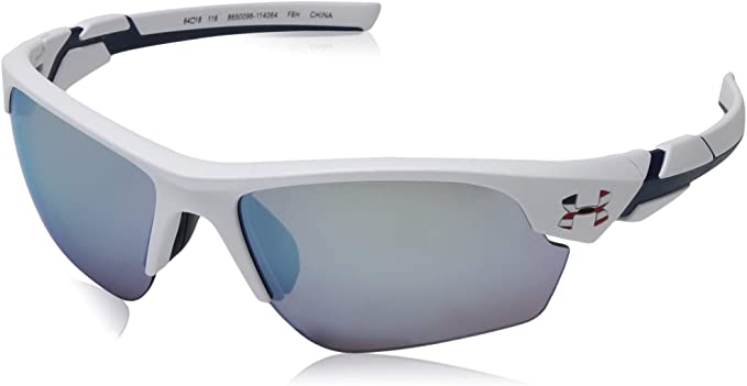 New Under Armour Youth Windup Wrap Protective Sunglasses White