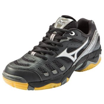 New Mizuno Wave Rally 5 Volleyball Shoes Black/Silver Women's Size 11