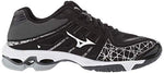 New Mizuno Women 8 Wave Voltage Indoor Court Volleyball Shoe Black/Silver/Black