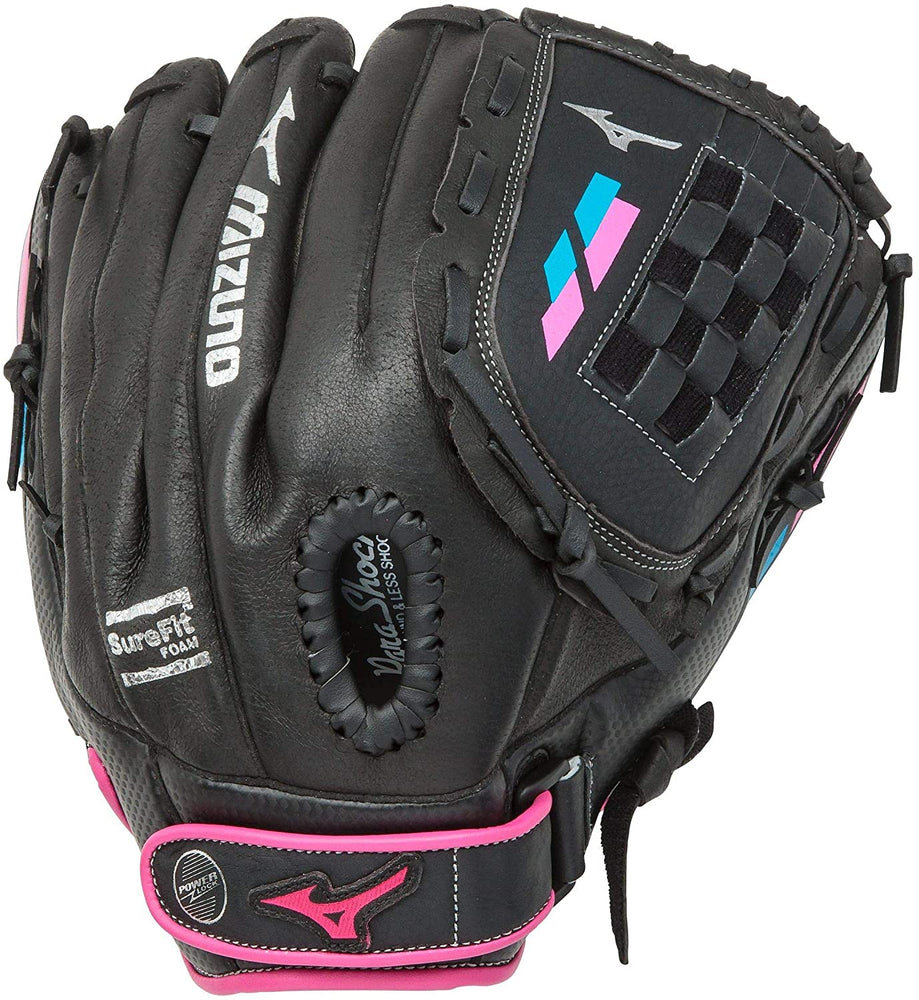 New Mizuno Prospect Finch Series Youth Softball Glove 11" Black-Pink F913 LHT