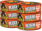New Gorilla High Visibility Duct Tape, 1.88" x 35 yd, Blaze Orange, (Pack of 6)