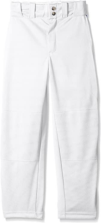 New Wilson Youth Classic Relaxed Fit Piped Baseball Pant Lrg White/Red Piping