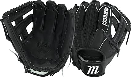 New Marucci Single Post Web Geaux Series Mesh Baseball Gloves RHT Black 11.25In