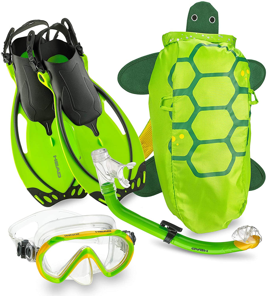 New Mares Head Italian Collection Premium Yth Sea Pals Kids Snorkel Set Sm 9/13