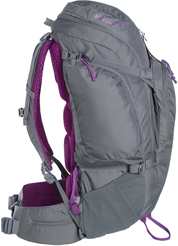 kelty backpack purple New Kelty Women's Redwing 50L Internal Frame Pack Gray/Purple – PremierSports
