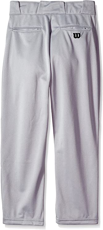 New Wilson Youth Classic Relaxed Fit Baseball Pant Small Gray