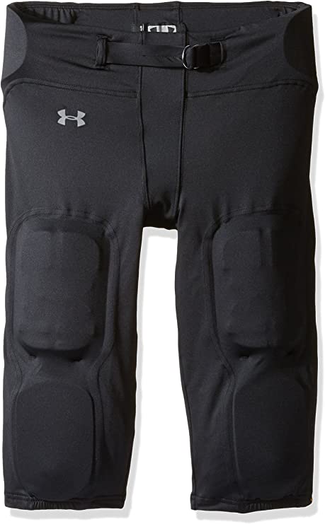 New Under Armour Boys Vented Integrated Football Pants Medium Black