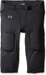 New Under Armour Boys Vented Integrated Football Pants Medium Black
