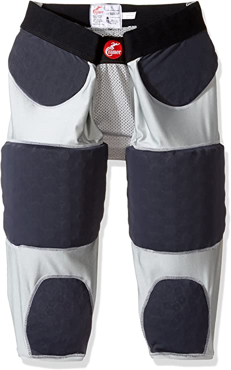New Cramer Hurricane Adult Large 7 Pad Football Girdle Gray/Black 3XL
