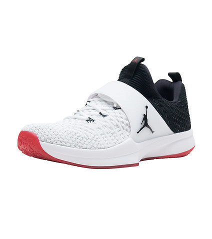 New Nike Jordan Trainer 2 Flyknit Men's 12 Shoes Black White Red 921210 101