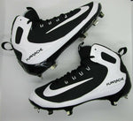New Nike Men's 15 Alpha Huarache Elite Baseball Cleat Black/White