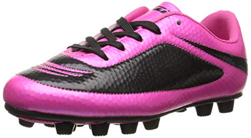 New Vizari Infinity FG Black/Pink Soccer Molded Cleats-Toddler Youth Youth 11Y