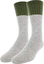 New Field & Stream Crew Boot Socks 2 Pack Gray/Green X-Large Moisture Wicking