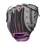 New Wilson A2019 Flash Fastpitch Glove Series AO4RF19115 RHT 11.5 In Gray/Black