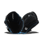 New Other Wilson Flash A04RF15115 11.5" Fastpitch Softball RHT Black/Blue Glove
