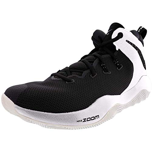 New Nike Zoom Rev II Basketball Shoe Men 7/Wmn 8.5 AO5386 Black/White